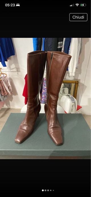 Stivali donna marroni