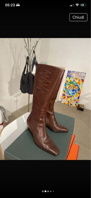 Stivali donna marroni