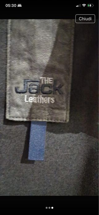 Giacca in pelle grigio