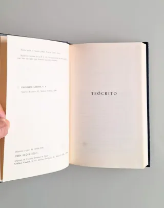 Bucolicos griegos, Biblioteca clásica Gredos