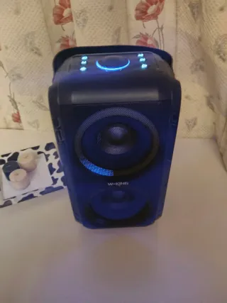 Altavoz W-KING 80W Negro/Rojo