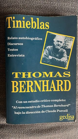 Tinieblas. Relato autobiográfico.