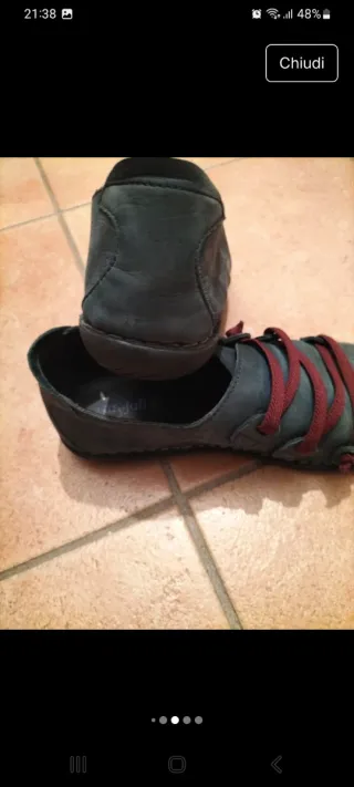 Scarpe scamosciate blu