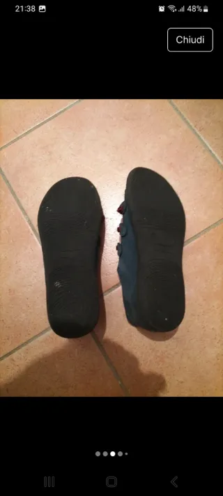 Scarpe scamosciate blu