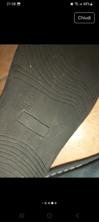 Scarpe scamosciate blu