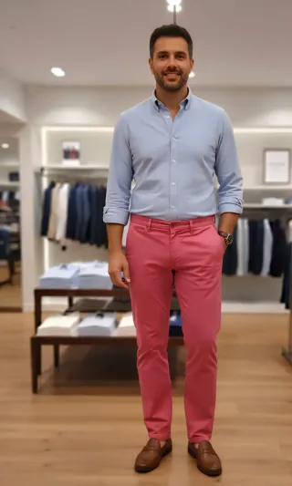 Bonito Pantalón Hackett London color Coral