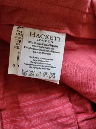 Bonito Pantalón Hackett London color Coral