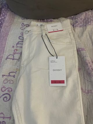 Pantalones Skinny Beige Talla L / 40 / 30