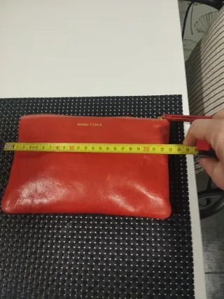 Bolso de mano BIMBA Y LOLA coral de piel