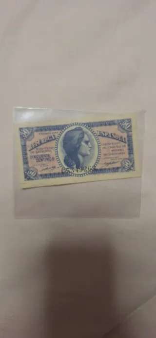 Billete 50 Céntimos España 1926