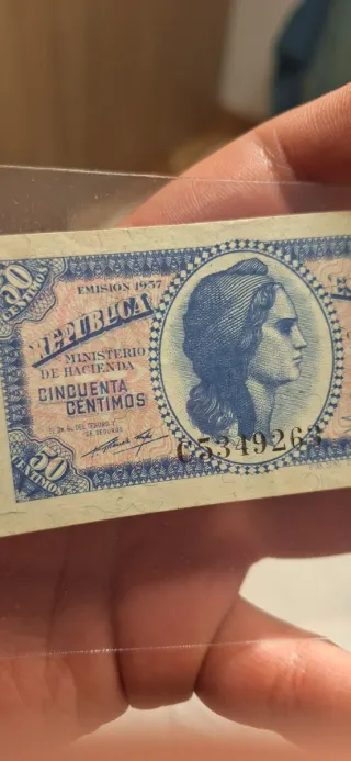 Billete 50 Céntimos España 1926