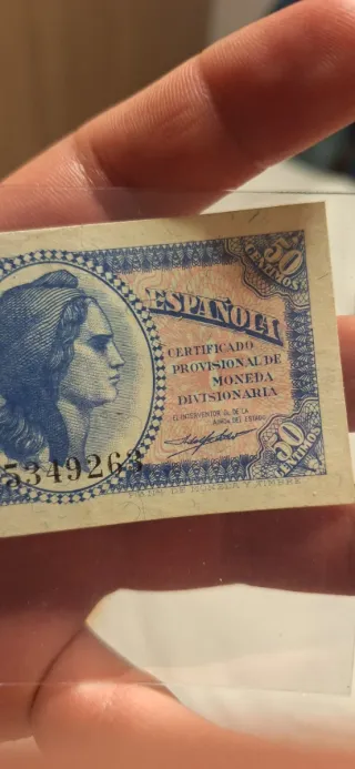 Billete 50 Céntimos España 1926