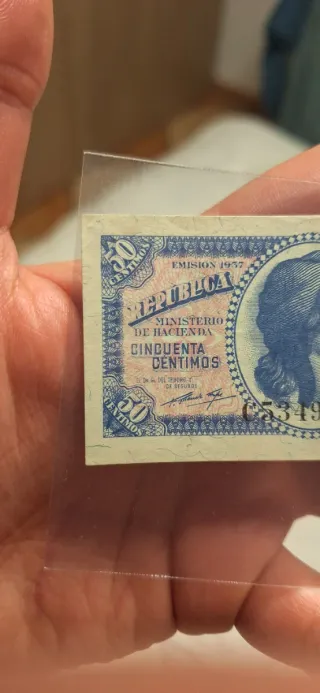 Billete 50 Céntimos España 1926