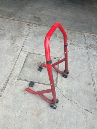 Soporte moto rojo