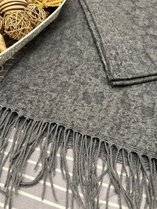 Bufanda Zara Larga Extrasuave Gris Mujer