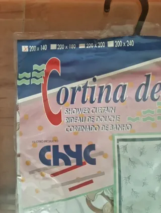 Cortina de Baño de tela CHYC Flores