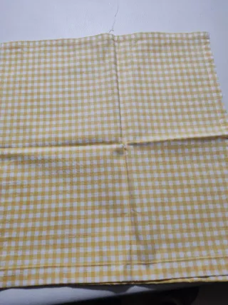 Runner tovaglietta quadri gialla