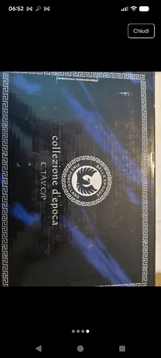 Alzatina porcellana finissima decorata