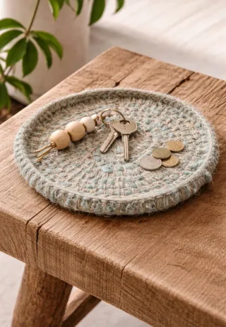 Vacía bolsillos / salvamanteles / decoración pared