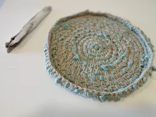 Vacía bolsillos / salvamanteles / decoración pared