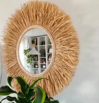 Espejo 72cms Macramé