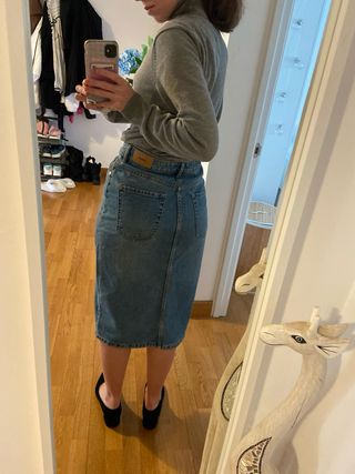 Falda vaquera Zara Talla M