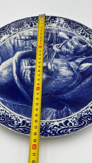 Piatto Delft Boch Frères vintage 29 cm