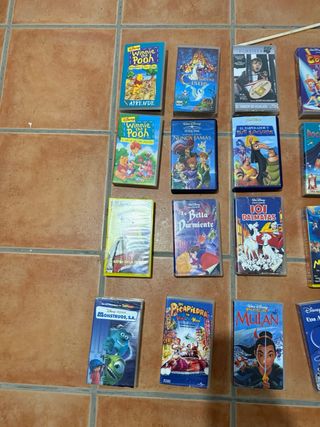 Lote Cintas VHS Disney y Películas Infantiles