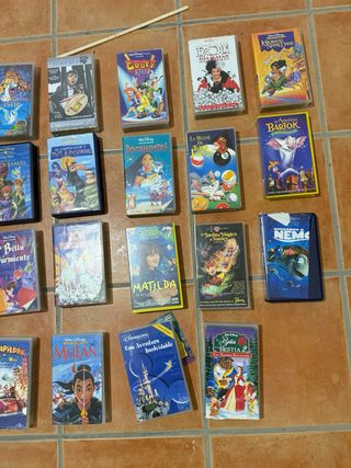Lote Cintas VHS Disney y Películas Infantiles