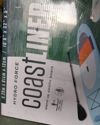 Bestway 65079 - Tabla Paddle Surf Hinchable Coast Liner Sup Lite 320x81x12 cm con Remo e Inflador