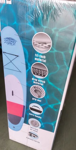 Bestway 65079 - Tabla Paddle Surf Hinchable Coast Liner Sup Lite 320x81x12 cm con Remo e Inflador