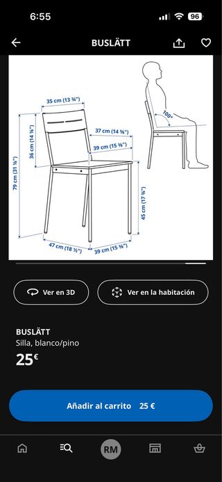 Mesa comedor y 4 sillas BUSLATT Ikea
