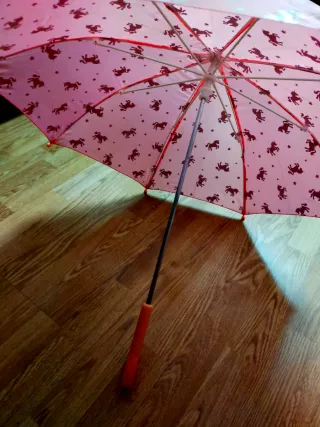 Paraguas infantil unicornios rosa