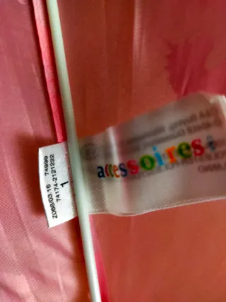 Paraguas infantil unicornios rosa