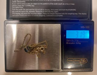 Colgante Vintage Oro Aguamarina Talla Esmeralda