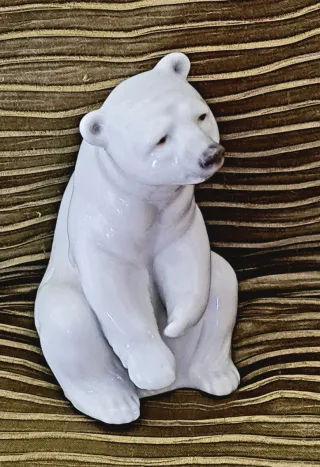 Orso Polare Lladro 13cm Porcellana