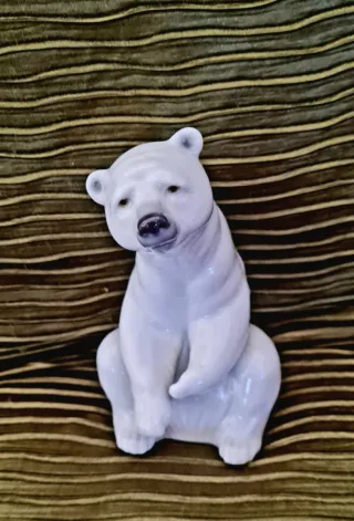 Orso Polare Lladro 13cm Porcellana