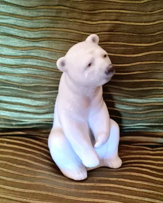 Orso Polare Lladro 13cm Porcellana