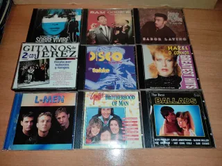 Lote 9 CDs Música Variada: Pop, Dance, Latino