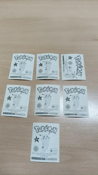 Para Andrés 7 Pokémon cromos