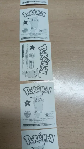 Para Andrés 7 Pokémon cromos