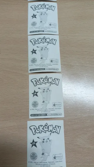 Para Andrés 7 Pokémon cromos