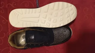 Zapatillas Mujer Azul y Plateado