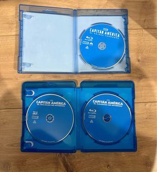Pack 3 peliculas Blu-ray 3D Capitán América Marvel