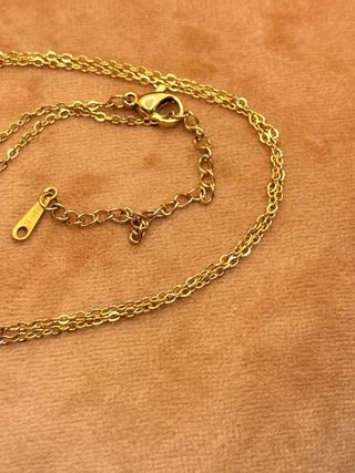 Collar Cruz Circonitas Azules Acero Inoxidable