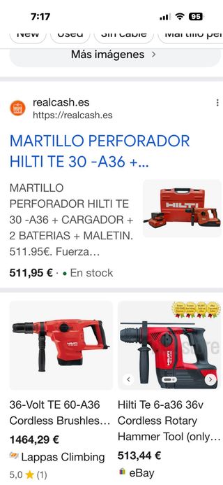 Hilti TE 36 Martillo Perforador