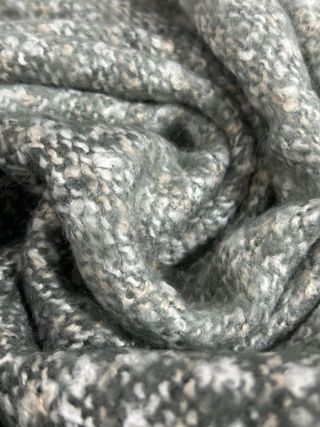 Poncho Talla Única Verde y Gris