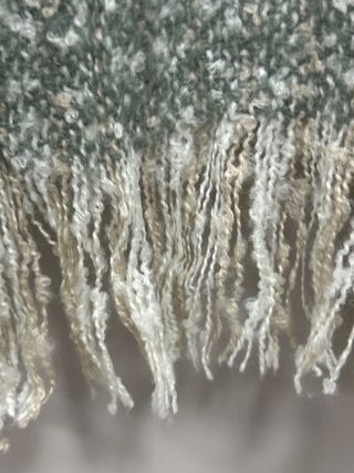 Poncho Talla Única Verde y Gris