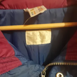 Giacca vintage blu e rossa