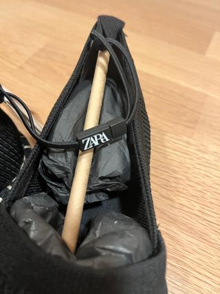 Alpargatas Tejido Punto Negras - 2 pares